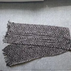 UNTITLED ヒョウ柄ストール フリンジ付き