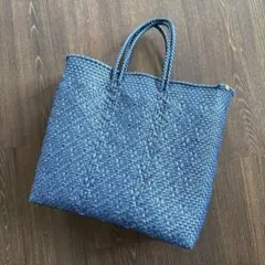MERCADO BAG - LATTICE M レザーハンドル付き　新品未使用 2025年最新】レトラ メルカドバッグ mの人気アイテム - メルカリ