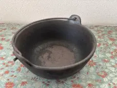 鉄製 吊り下げ式 ミニ鍋 囲炉裏 鉄瓶のサムネイル