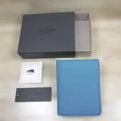 フジタカ 定価27500円 最高級カーフレザー牛革 二つ折り財布 コンパクト財布