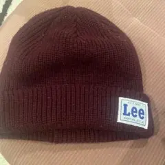 Lee ニット帽 ワインレッド ビーニーのサムネイル