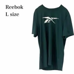 リーボック/Tシャツ/ロゴプリント/スポーツ/半袖/L/グリーン/吸汗速乾のサムネイル