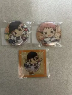 呪術廻戦 まるくじ ちゃぽんっ！ 虎杖悠仁 小吉 缶バッジ 3セット