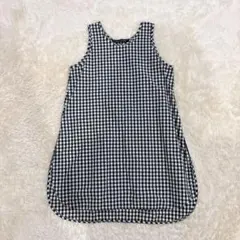 美品✨ミズイロインド　ギンガムチェック　ノースリーブチュニック　ワンピース