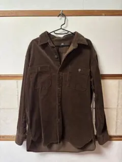 超オシャレ⭐️UNIQLOブラウン コーデュロイシャツ 古着