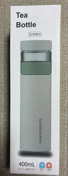 LALALUCTUS Tea Bottle 400mL クリームホワイトのサムネイル