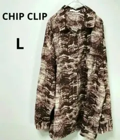 CHIP CLIP 長袖シャツ　L　総柄