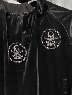 Roenロエン❤︎ラインストーン❤︎スカルデザイン ベロア❤︎光沢セットアップ Y2K