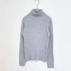 フリーズマート　ニット　グレー　ハイネック　長袖　薄手　シンプル　秋　冬