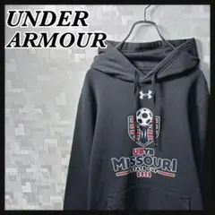 アンダーアーマー スウェット パーカー メンズ M 大きめ ブラック US古着