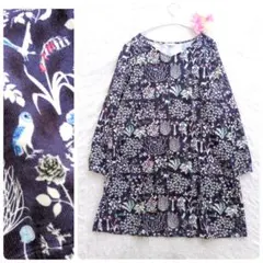 parkes✕LIBERTY　膝丈ワンピース　ヨシエ　コーデュロイ