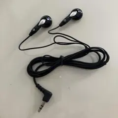 ブラック インイヤー型イヤホン 3.5mmジャック
