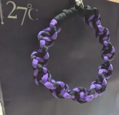 パープル×ブラック♡ハンドメイド パラコード ハンドストラップ プレゼントにも♪