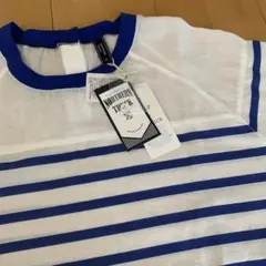 シアーボーダーカットソー新品　セルフサービス　今期（北欧暮らしの道具店好きにも）のサムネイル
