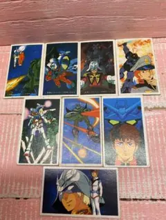 機動戦士ガンダム　ヴィンテージ　メンコ8枚セット(19) 昭和レトロ　昭和当時物