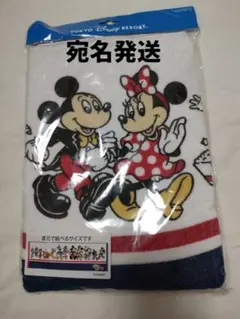新品未開封　ミッキーフレンズ　フェイスタオルロング　ミニー　ドナルド　デイジー