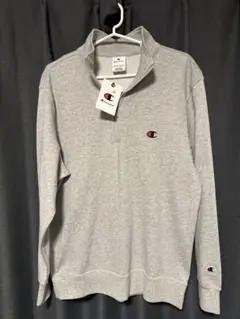 Champion グレー ハーフジップ トレーナー