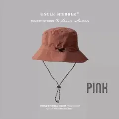 サファリハット アウトドア 撥水 コンパクト UVカット 男女兼用 ピンク