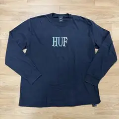 HUF ロゴ刺繍ロンT