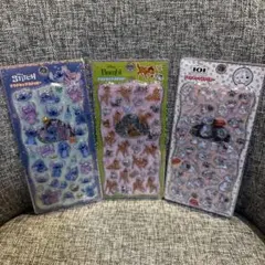 プチドロップステッカー ディズニー スティッチ　バンビ　101わんちゃん