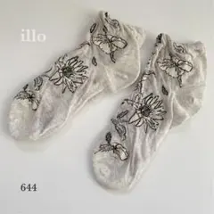 靴下　ソックス　レディース　薄手　ボタニカル　花柄