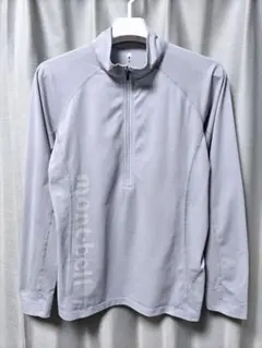 モンベル　クールライト ロングスリーブジップシャツ　薄紫