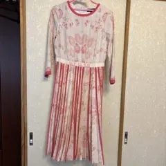花柄長袖ワンピース 38/Mのサムネイル