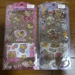 即日発送　サンリオキャラクターズ ドロップジェリーシール 日焼け ２枚セット