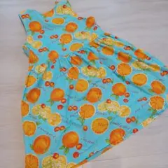 フルーツ柄 ノースリーブワンピース 140 150