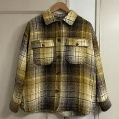 【新品】リップスター　CPOシャツジャケット　チェック　黄色　イエローのサムネイル