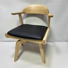 【未使用品】回転式ダイニングチェア　ナチュラル×ブラック
