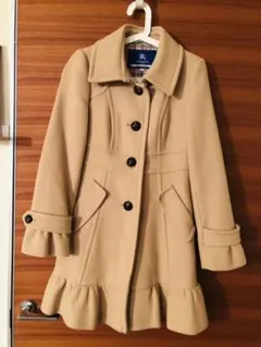 【美品】バーバリーブルーレーベル ミドル丈コート ベージュ 38 定番・人気色