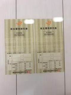 JR東海 株主優待割引券2枚のサムネイル