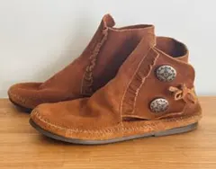MINNETONKA コンチョ　スエード フリンジ ブーツ　ミネトンカ　9