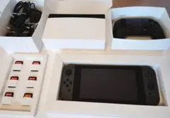 Switch1本体グレーバッテリー強化型+プロコン+リングコン+ソフト6本セット