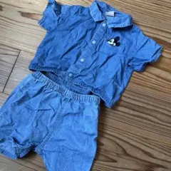 プティマイン　セットアップ　ディズニー　ミッキー　80 半袖
