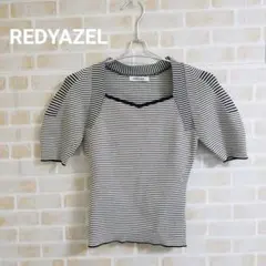 REDYAZEL ボーダー半袖ニットのサムネイル