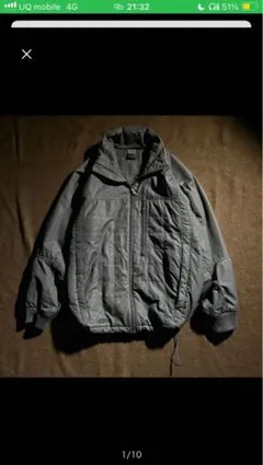 00s OLD NIKE キルティング　中綿　ジャケットダークグリーン