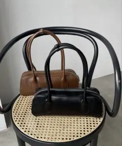 【完売】CAPRICIEUX LE'MAGE ワイドボストンバッグ　ブラック