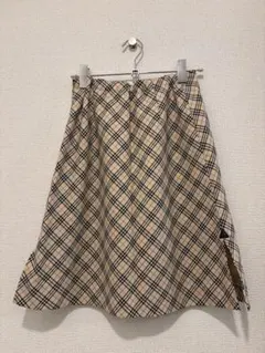 BURBERRY チェック柄 フレアスカート 150A