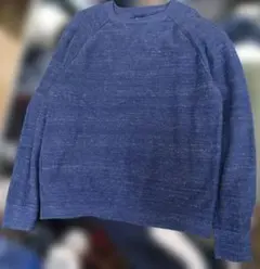 GAP クルーネックニット ブルー L