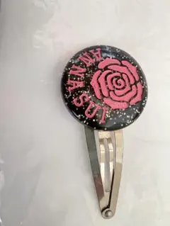 ANNA SUI ヘアピン 薔薇モチーフ ラメ入りのサムネイル