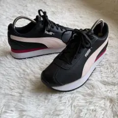 PUMA チュリーノ スタックド スニーカー 厚底 ブラック 24.5cm