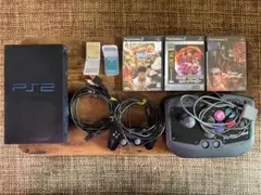 PlayStation 2 本体 格ゲーセット PS2 厚型最終モデル