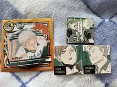 ハイキュー　缶バッジ　スクエアステッカーコレクション 二口堅治　青根高伸