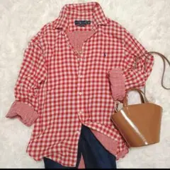 Ralph Lauren Blake 長袖シャツ 赤チェック　90s