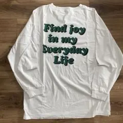 WEGO 長袖 Tシャツ ホワイト バックプリントのサムネイル