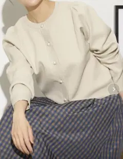 NANO universe ライトスポンディッシュパールボタンカーディガン