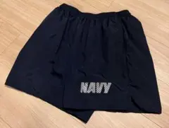 実物 US NAVY 軍物 ミリタリー トレーニング パンツ ネイビー Lのサムネイル
