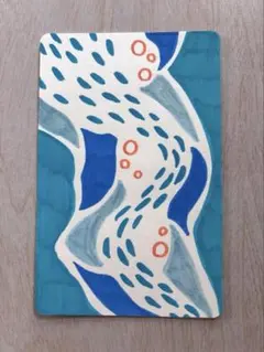 「魚群」 パターンアート 抽象画 原画 手描きイラスト インテリア